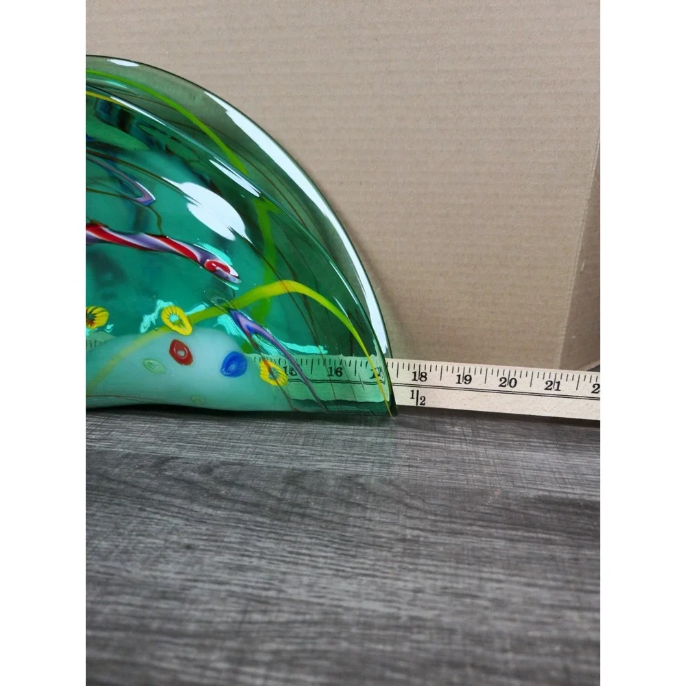 VIZ Art Glass Colllestions Contemporary Murino Blown Glass Fan Design